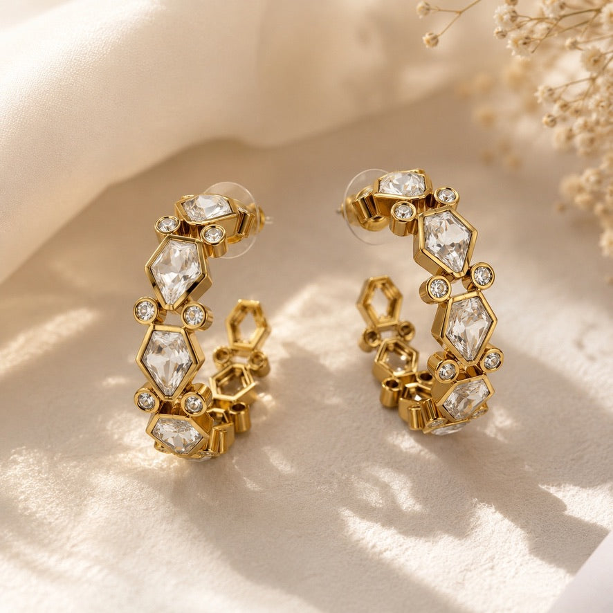 Nusrah Kundan Indian Earrings