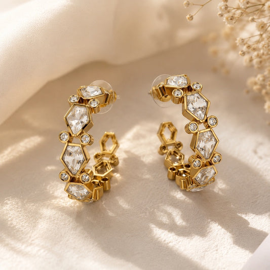 Nusrah Kundan Indian Earrings