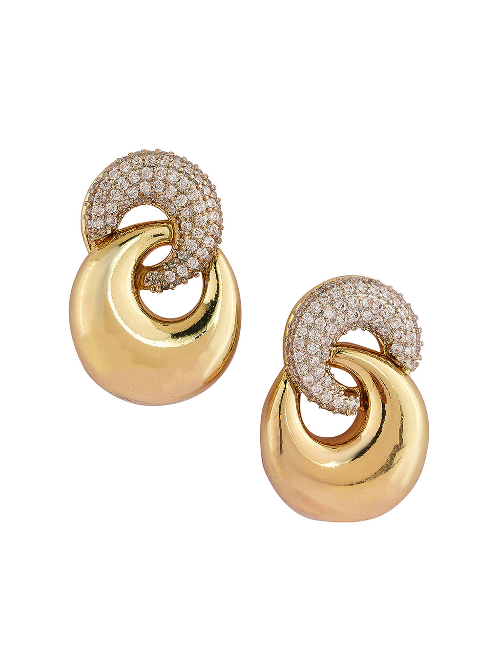 Swirl Gold Plated earrings