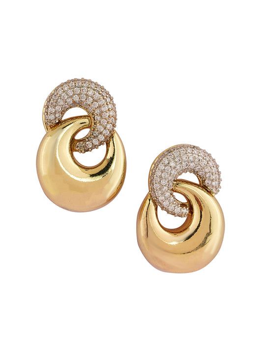 Swirl Gold Plated earrings
