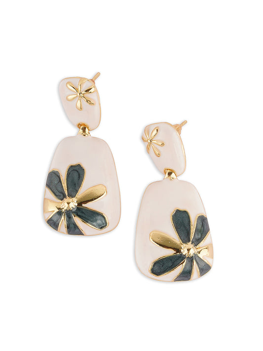 Green Florette earrings