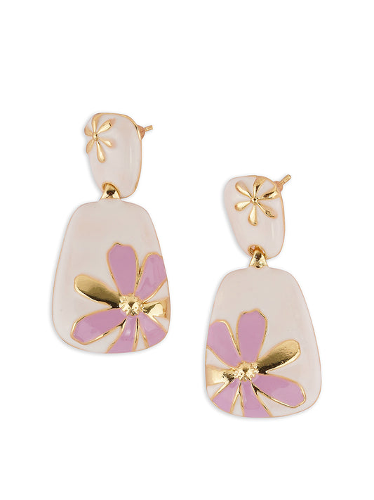 Purple Florette earrings