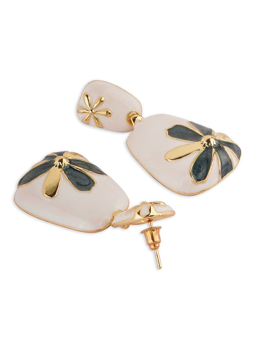 Green Florette earrings
