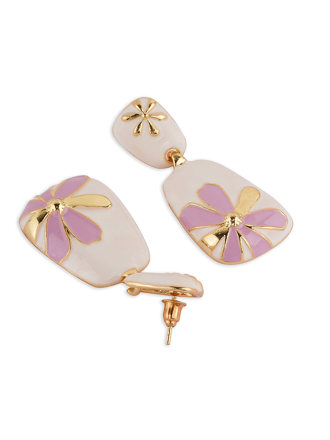 Purple Florette earrings
