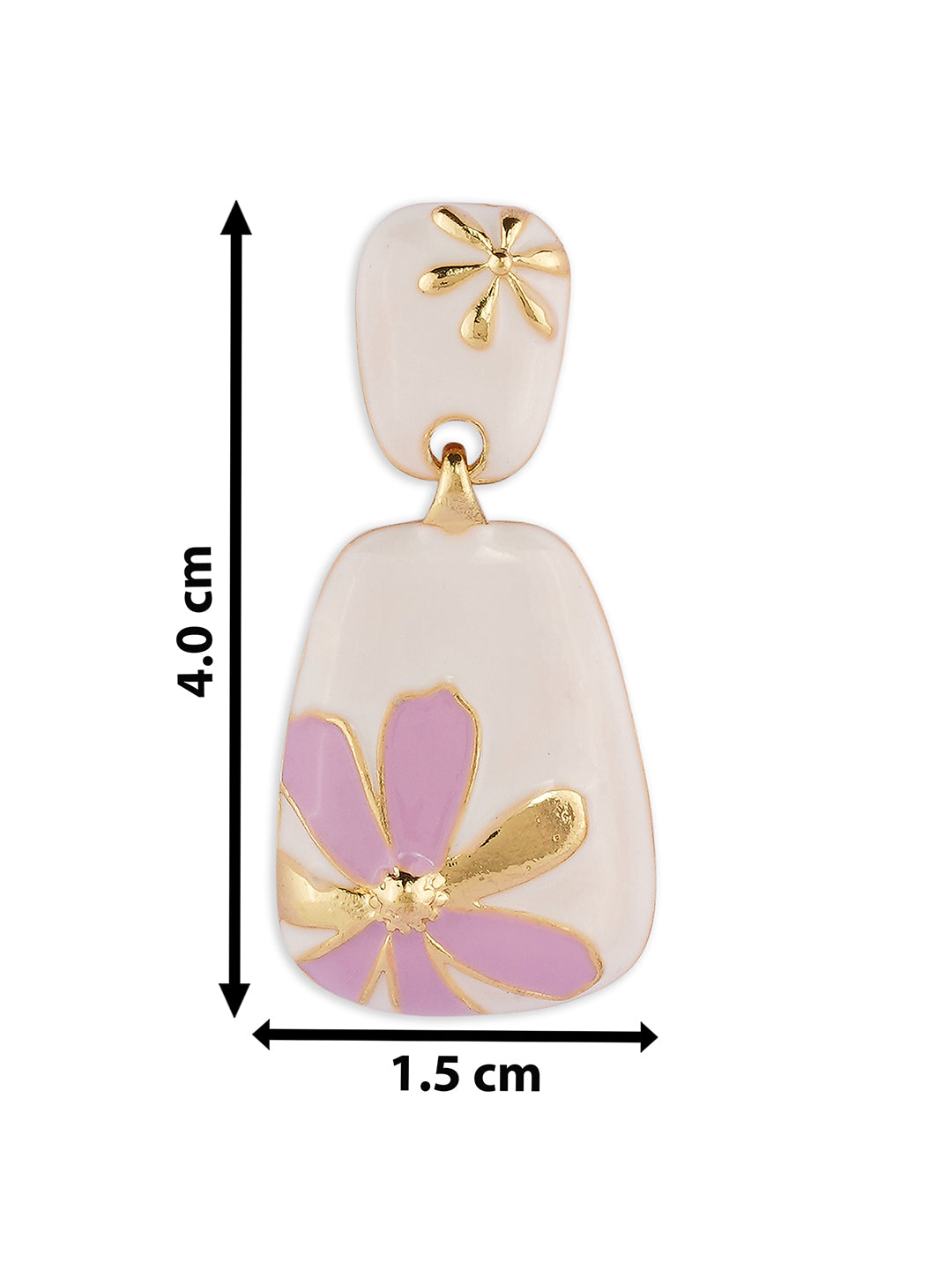 Purple Florette earrings