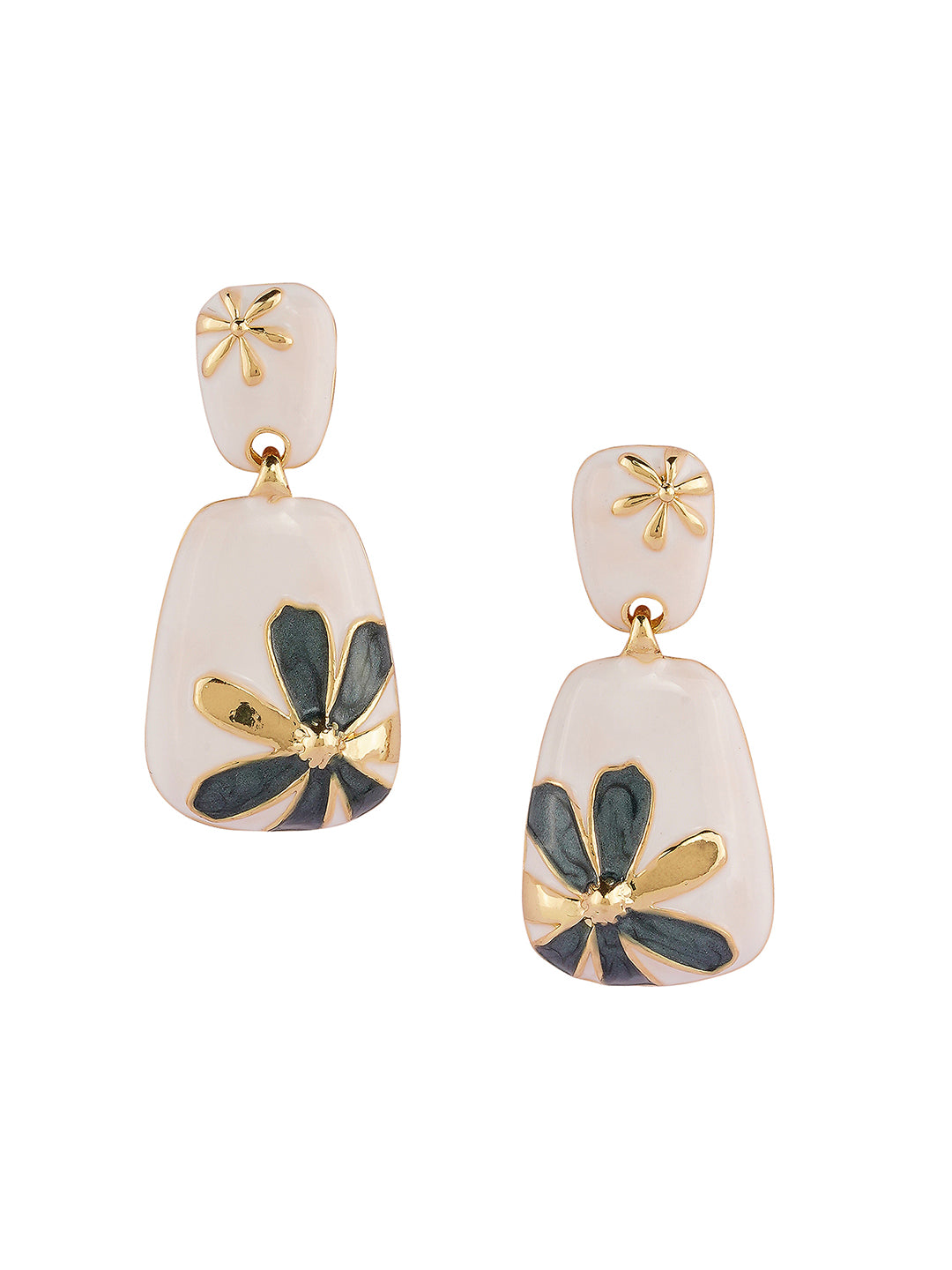 Green Florette earrings