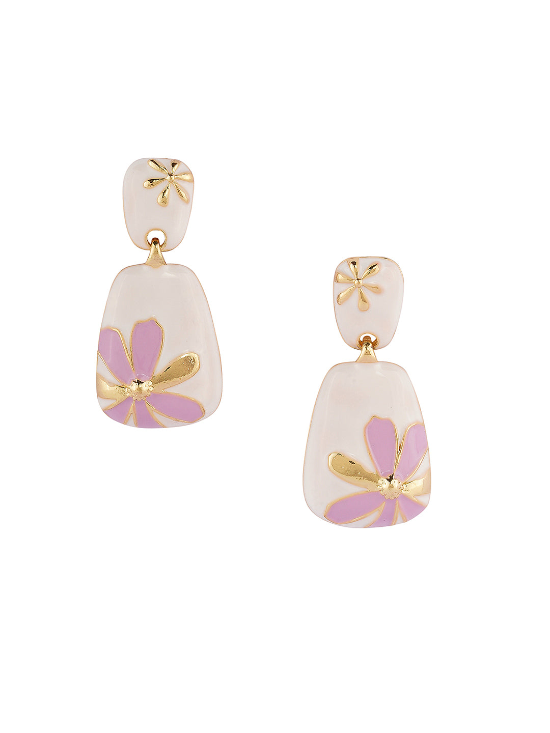 Purple Florette earrings