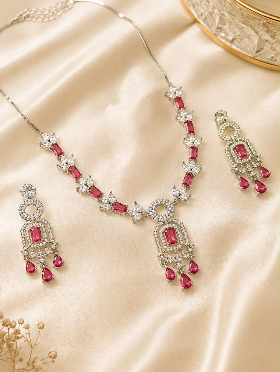 Ruby AD quisa necklace set