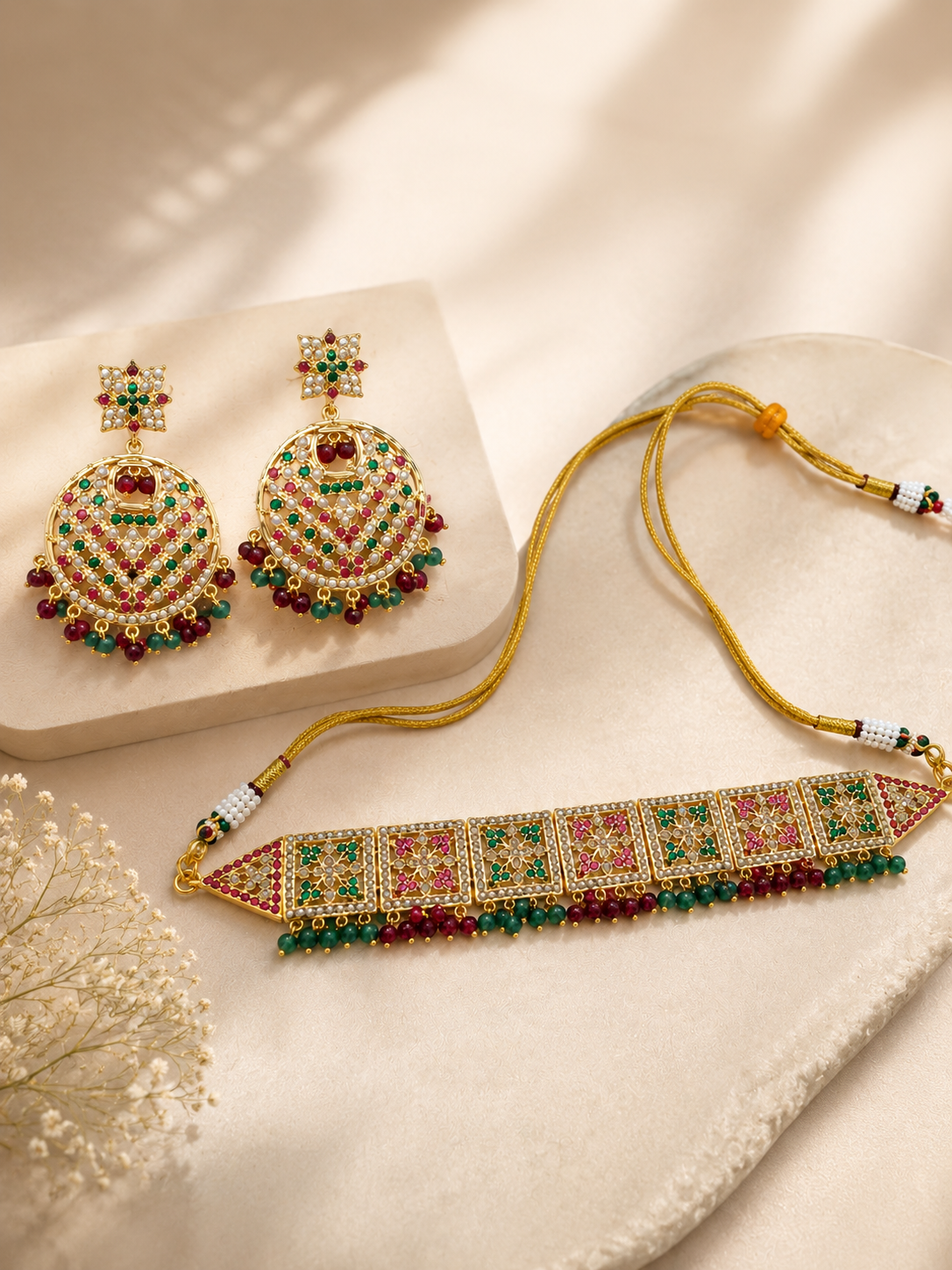 Charvi Multicolor choker set