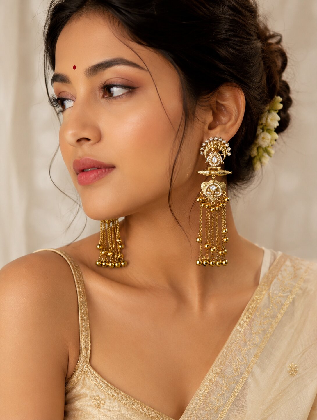 Meher Kashmiri Long Earrings