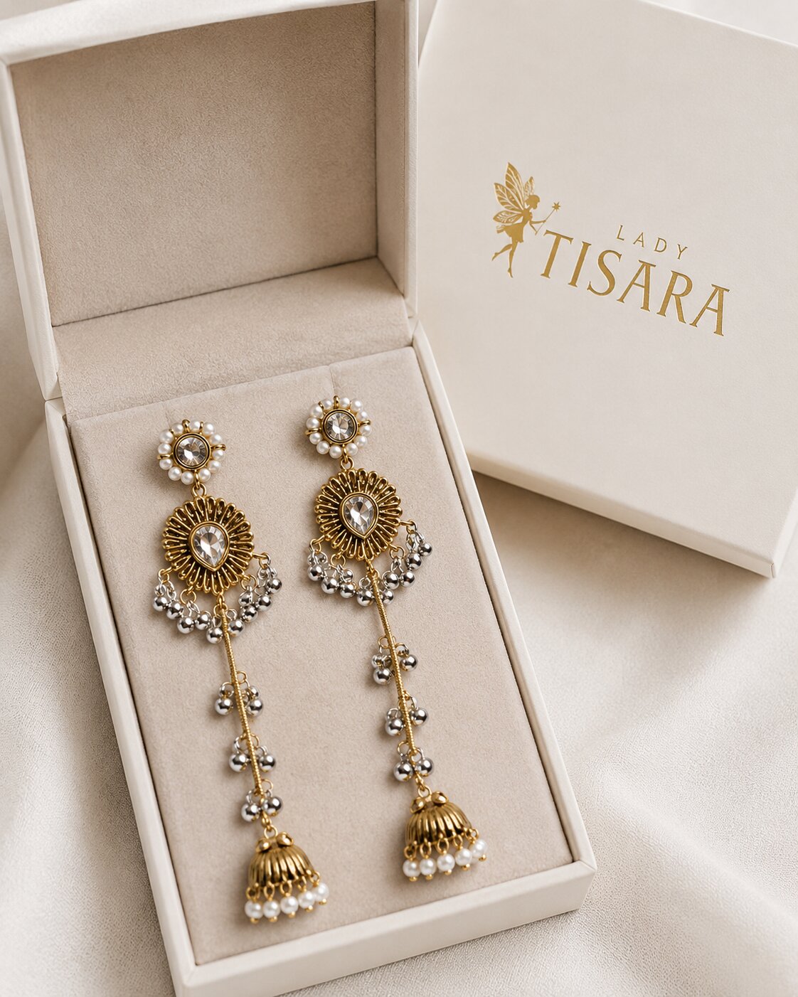 Mohini Long Kashmiri Earrings