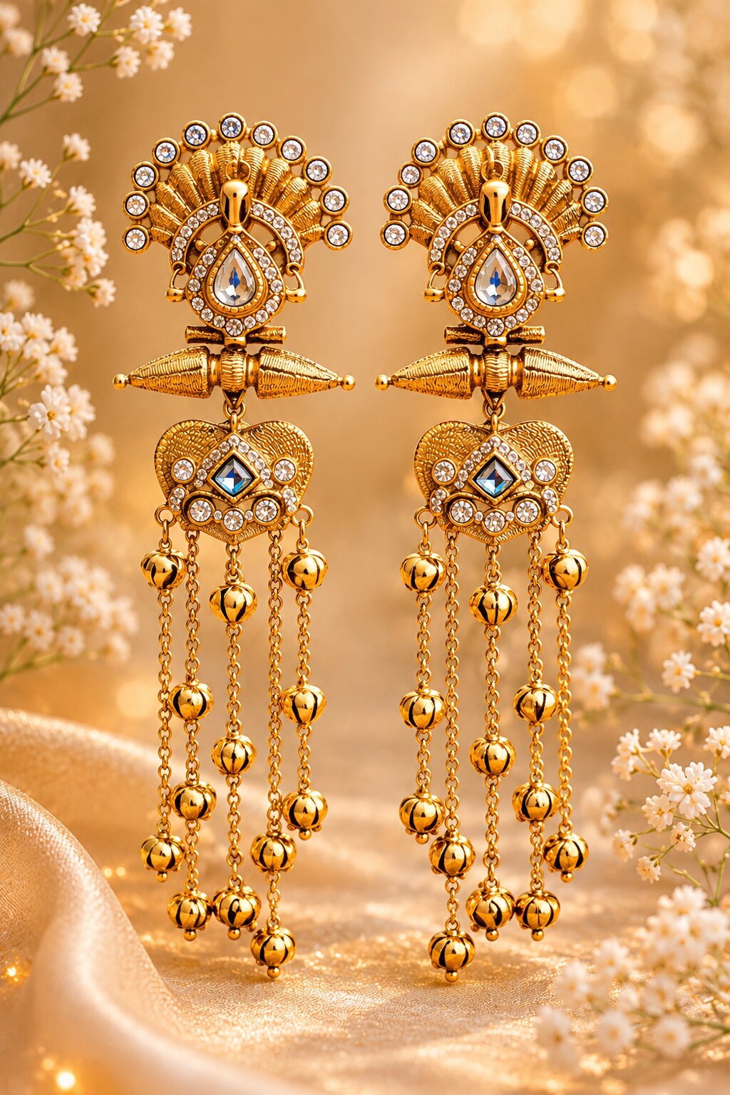 Meher Kashmiri Long Earrings