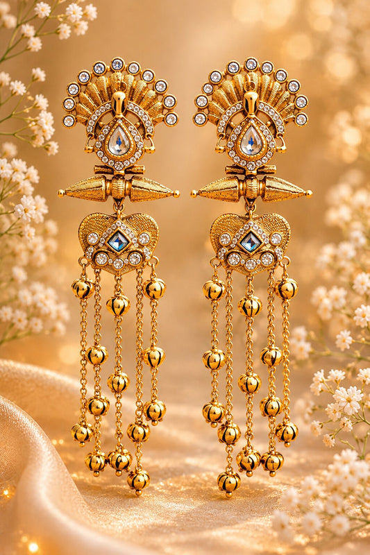 Meher Kashmiri Long Earrings