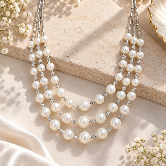 Ivory Luxe Pearl Mala