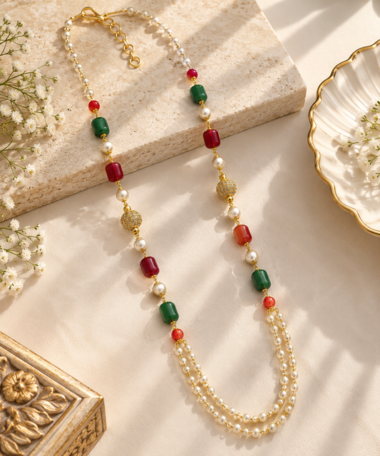 Kashish Multicolor Pearl Mala