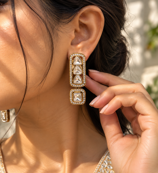 Long drop earring