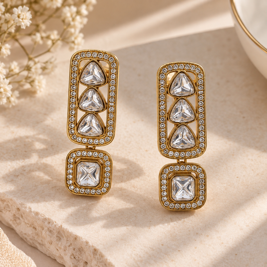 Long drop earring