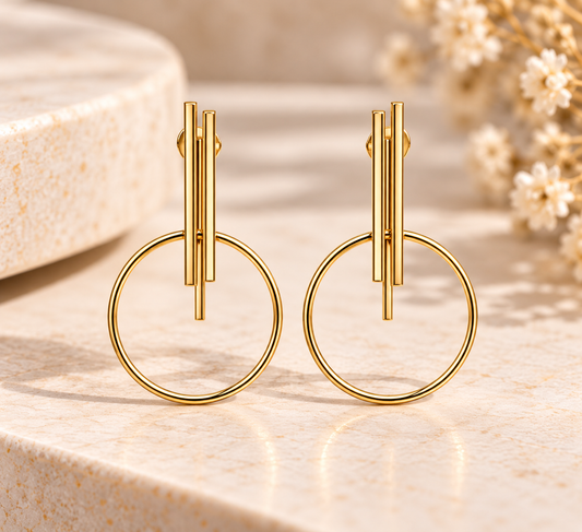 Zoya Brass Earrings