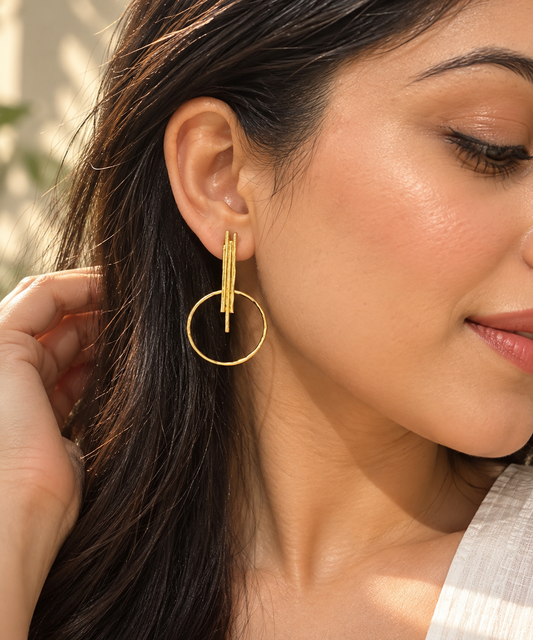 Zoya Brass Earrings