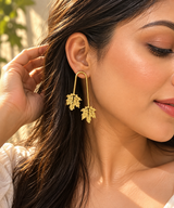 Vanya Brass Earrings