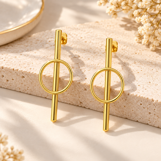 Riva Brass Earrings