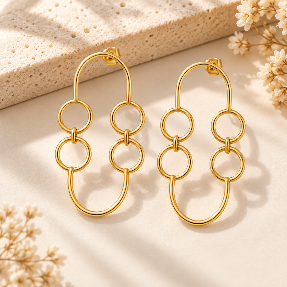 Sorelle Brass Earrings