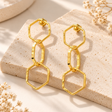 Zaria Brass Earrings
