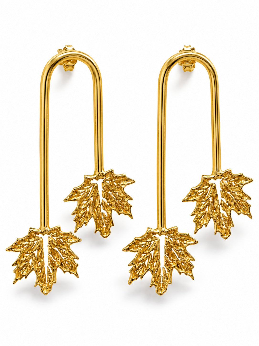 Vanya Brass Earrings