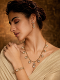 Pushkar Kundan Necklace with earrings