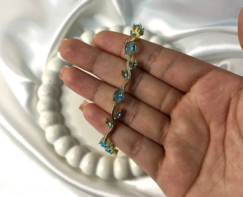 Leaf Tennis Bracelet