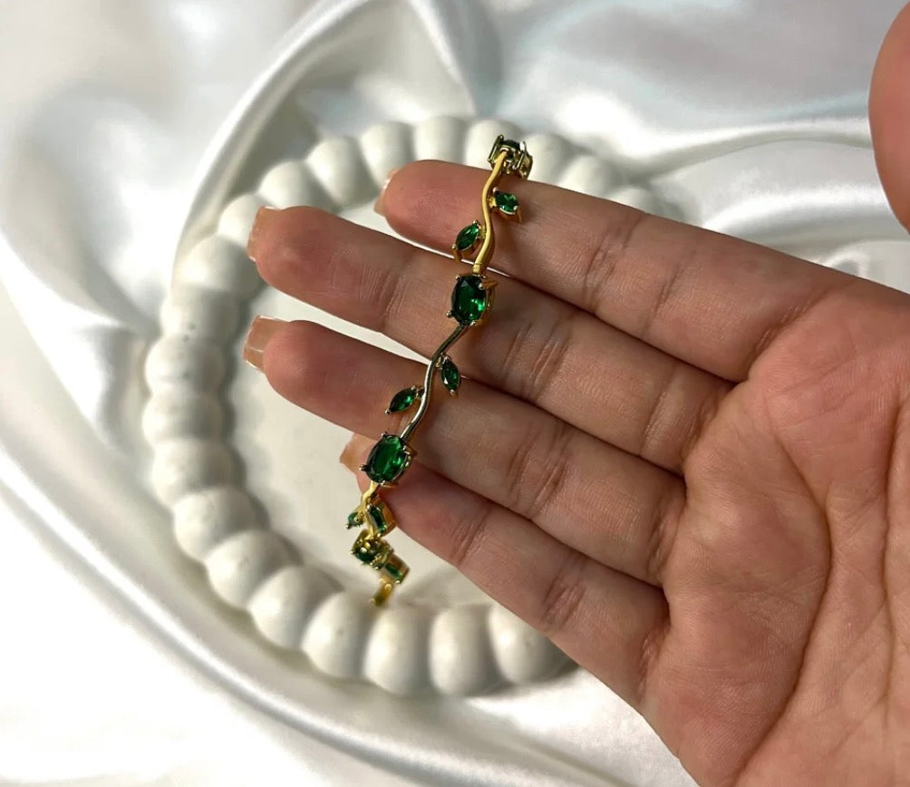Leaf Tennis Bracelet