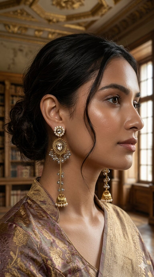 Mohini Long Kashmiri Earrings