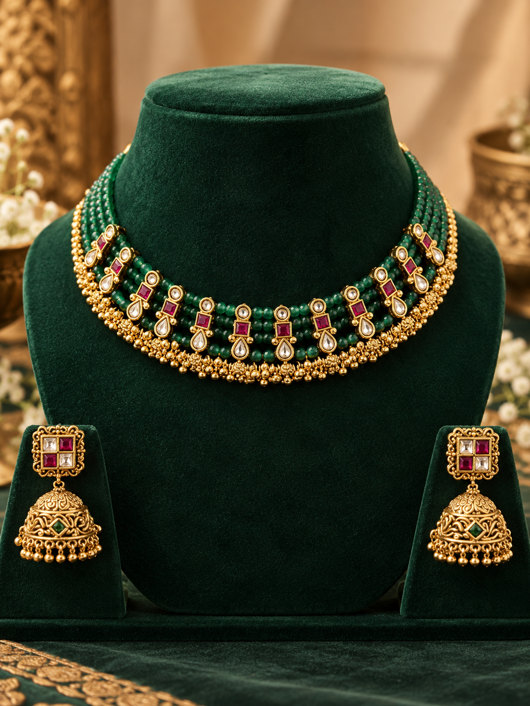 Charkha multicolor Necklace set