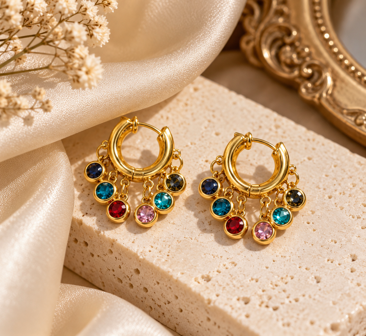 Nirgus Multicolor Hoop Earrings
