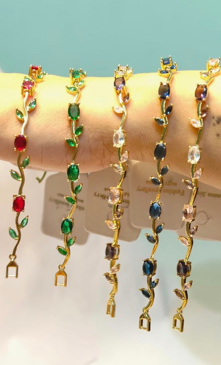 Leaf Tennis Bracelet
