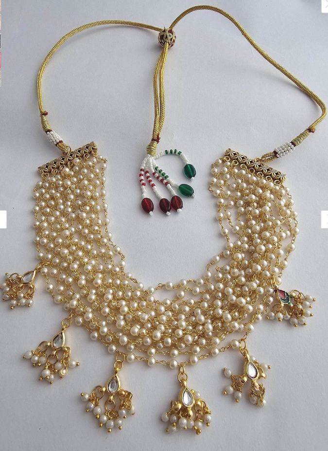 Sanskriti Pearl Choker with earrings