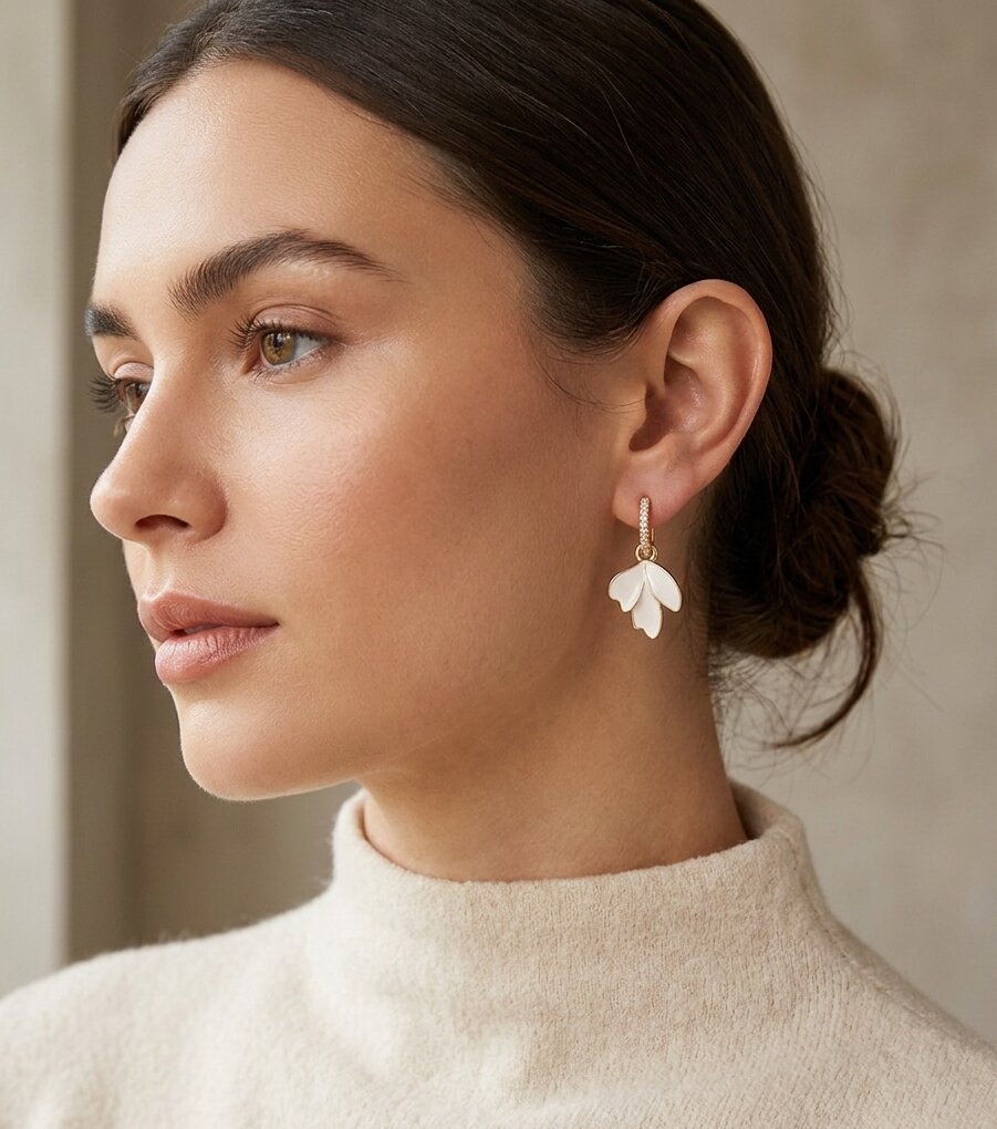 Leafdrop earrings