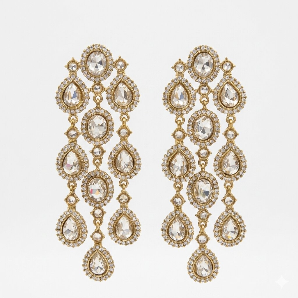 Noor Traditional Indian Earrings
