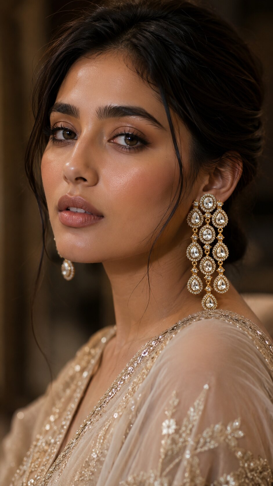 Noor Traditional Indian Earrings
