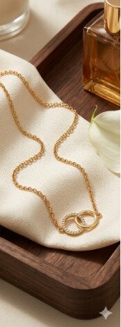 Interlocking circle pendant