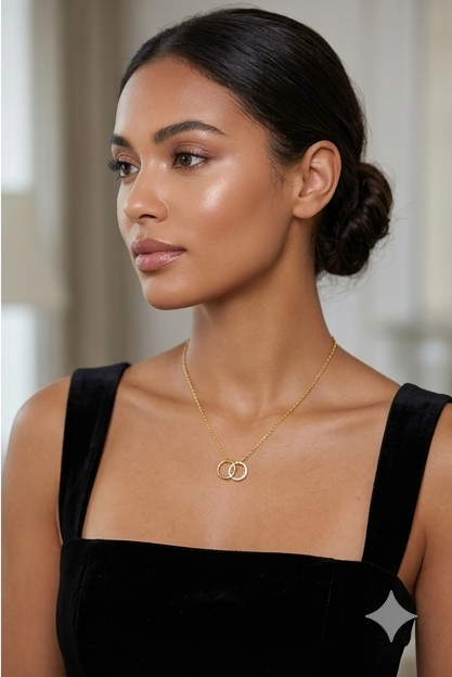 Interlocking circle pendant
