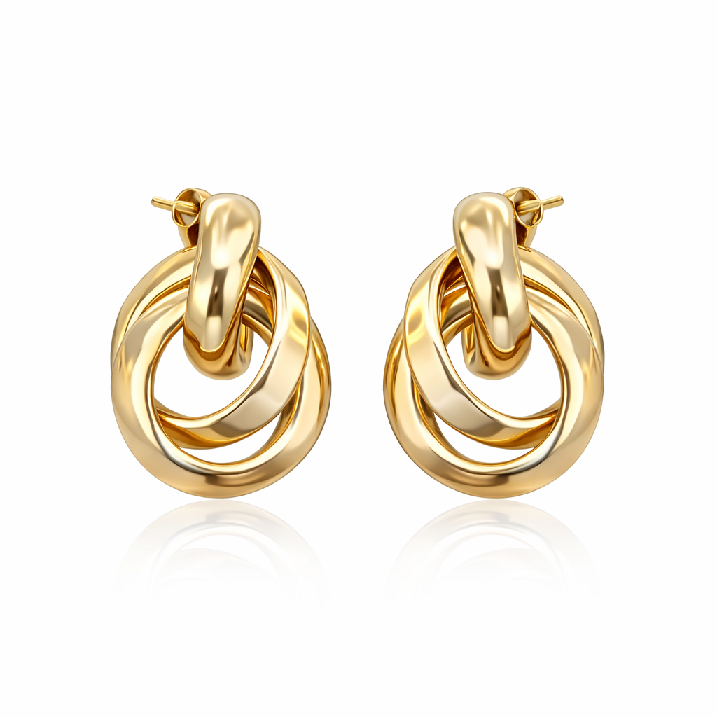 Twistelle Golden earrings