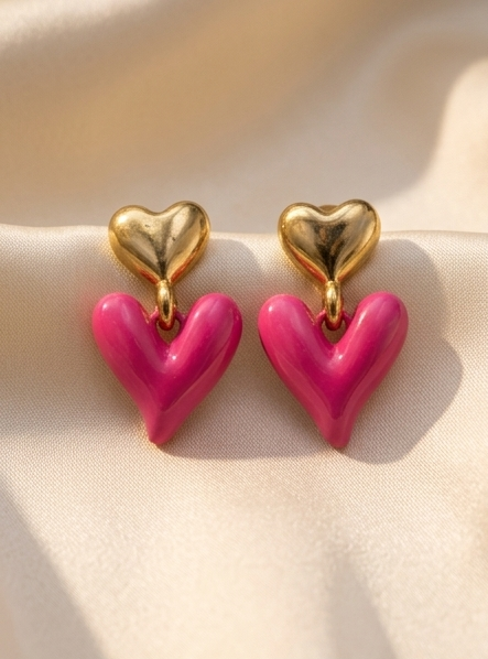 Playful Heart earrings
