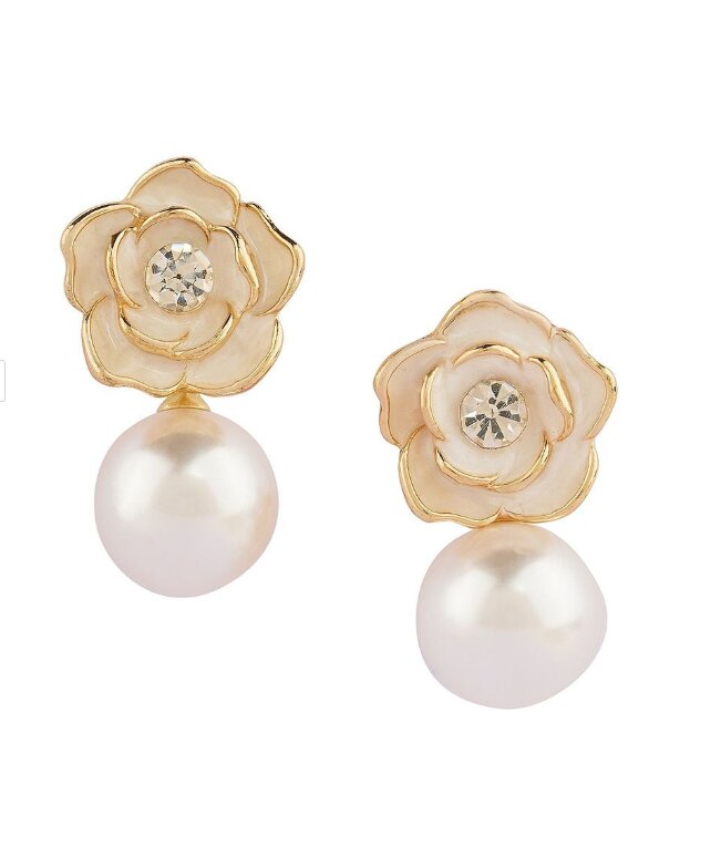 Petal Pearl Earrings