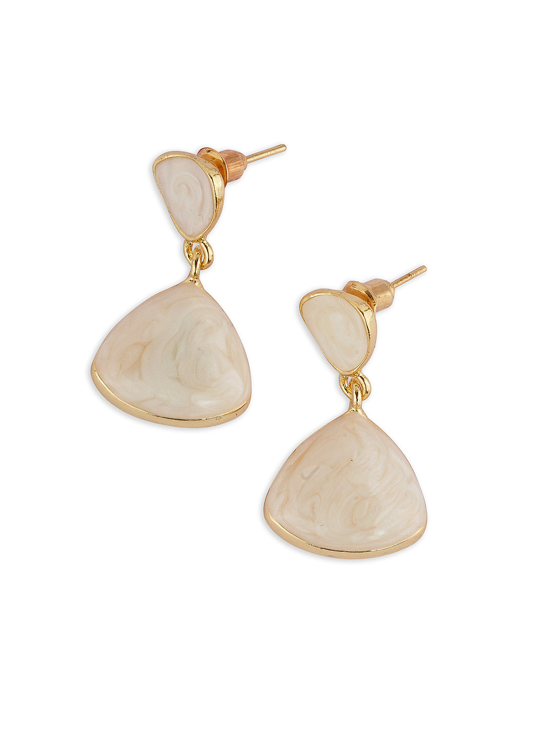 Trivory Earrings - white