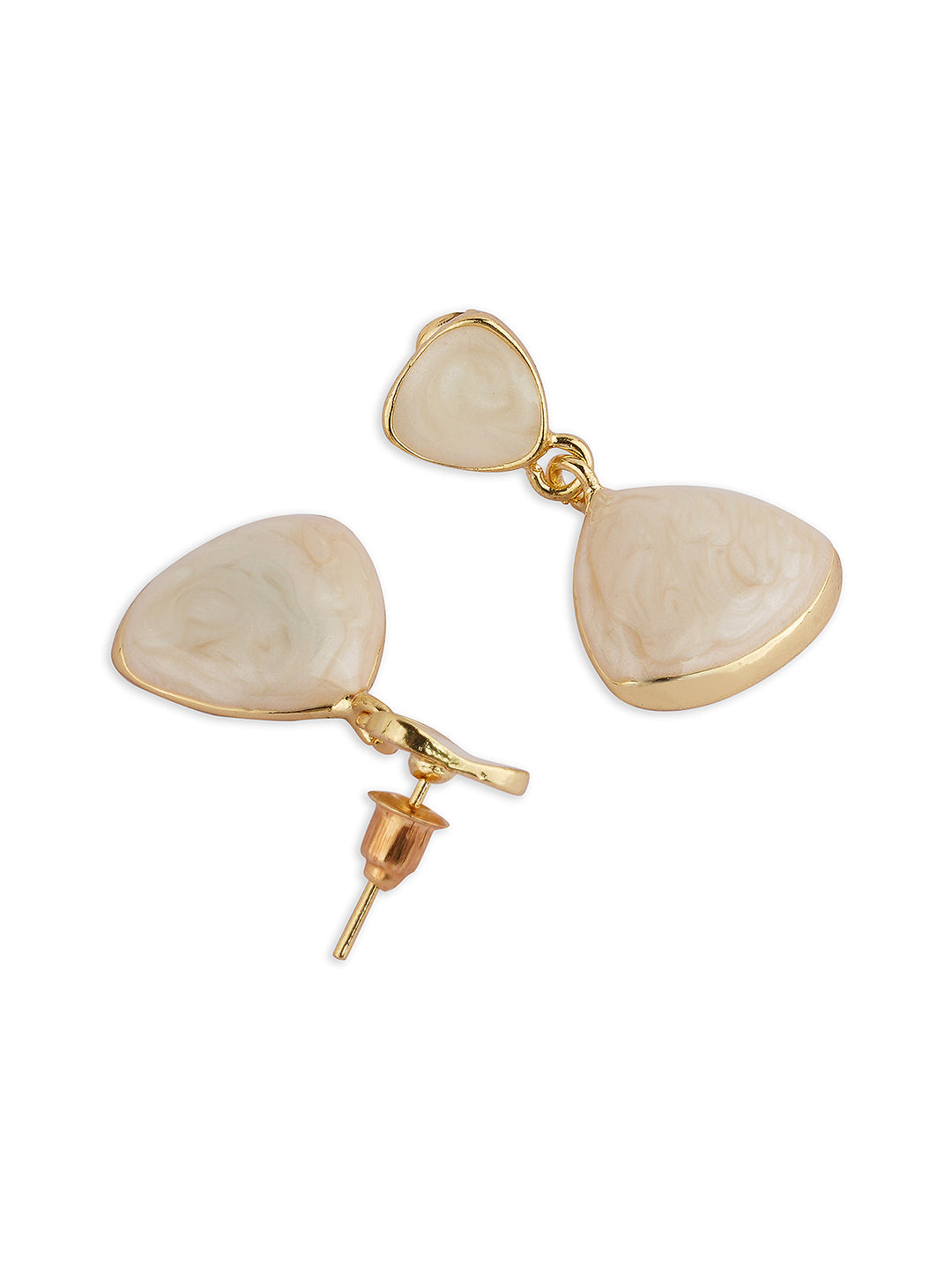Trivory Earrings - white