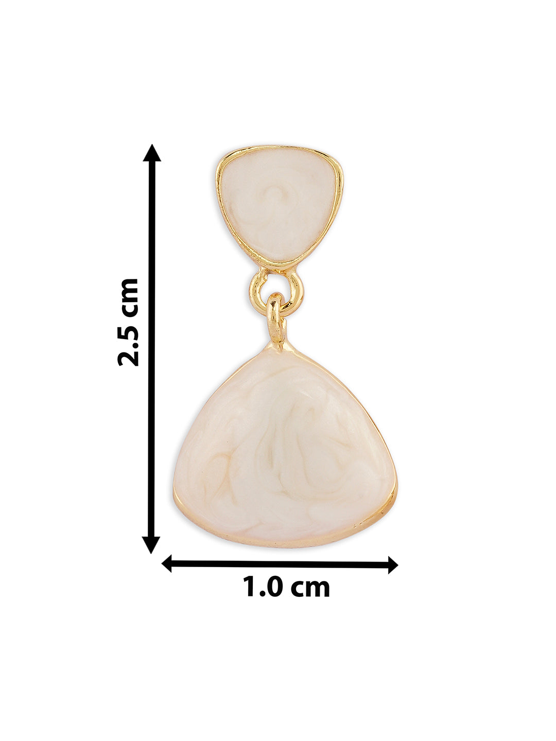 Trivory Earrings - white