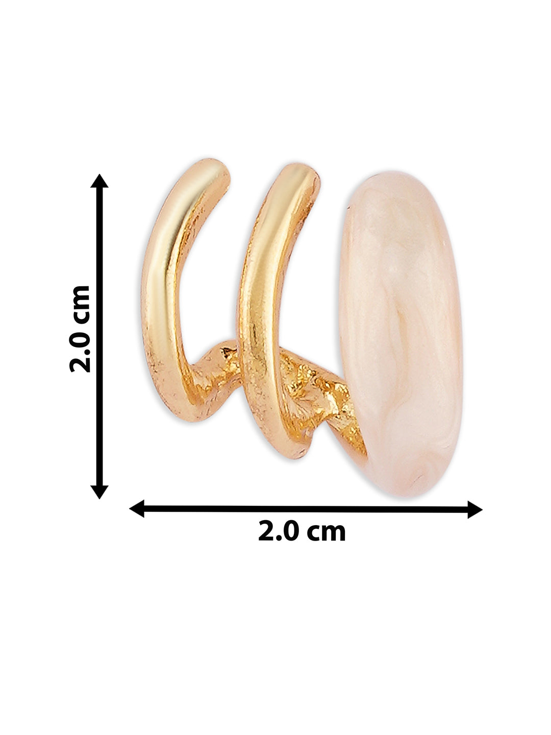 White maze earrings