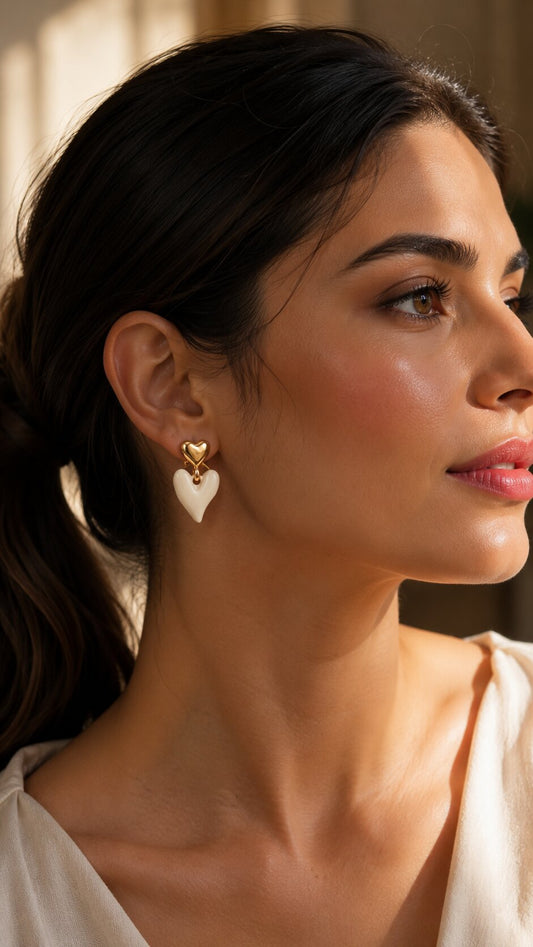 White Orla Earrings