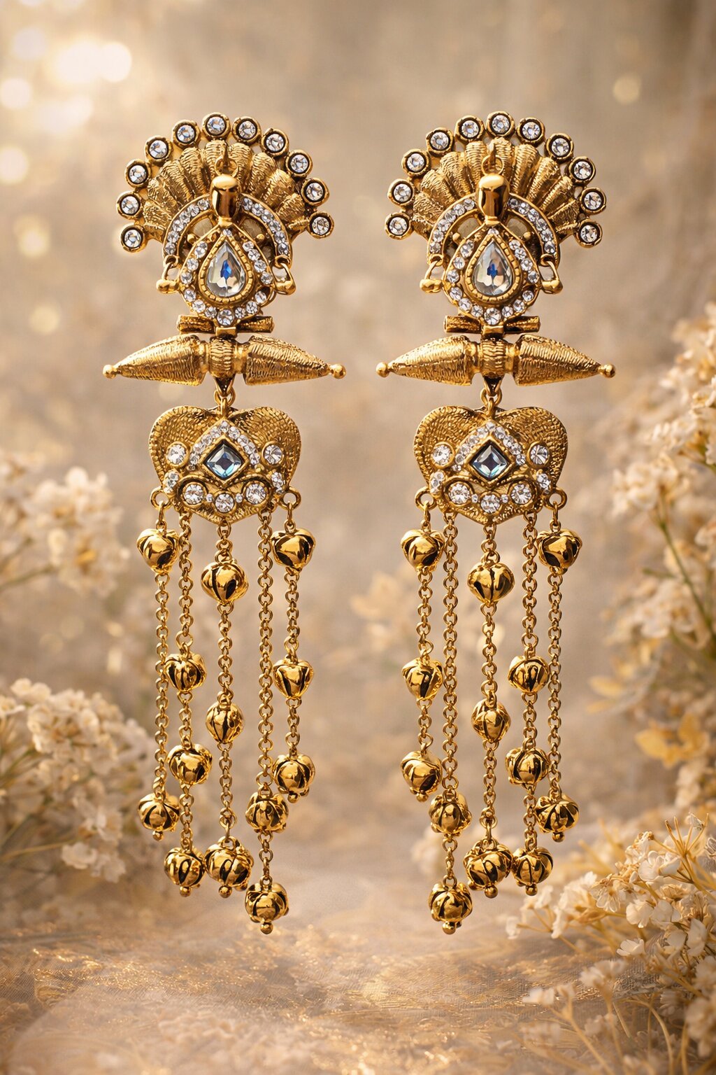Meher Kashmiri Long Earrings